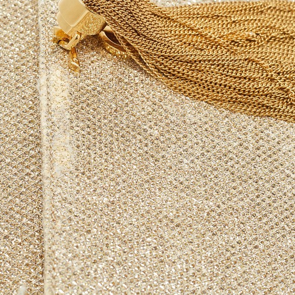 Saint Laurent  Gold Glitter Kate Tassel Wallet On Chain - Picture 6 of 8